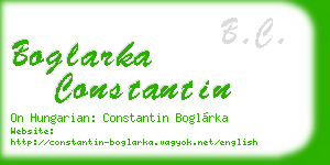 boglarka constantin business card