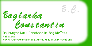 boglarka constantin business card